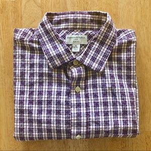 Banana Republic Slim Fit Plaid Oxford Shirt